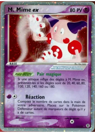 M. Mime ex #111/112 — EX Rouge Feu & Vert Feuille