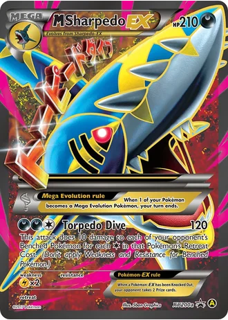 M Sharpedo EX XY200a — Yellow A Alternate