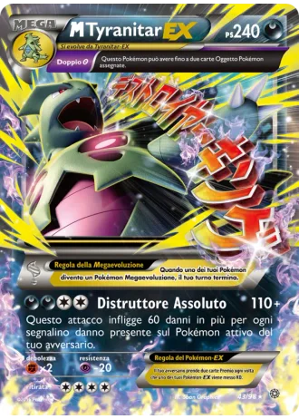 M Tyranitar EX #43/98 — Antiche Origini