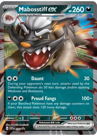 Mabosstiff ex #086 — Scarlet & Violet Promos