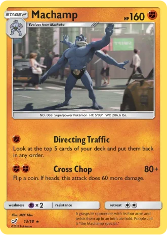 Machamp #13/18 — Detective Pikachu