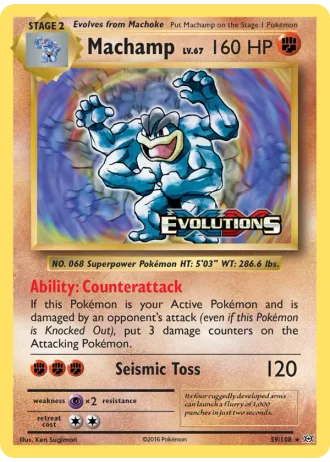 Machamp (Prerelease) #59/108 — Evolutions