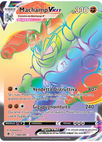 Machamp VMAX #194/189 — Lucentezza Siderale