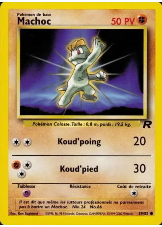 Machoc (première édition) #59/82 — Team Rocket (1ère Édition)