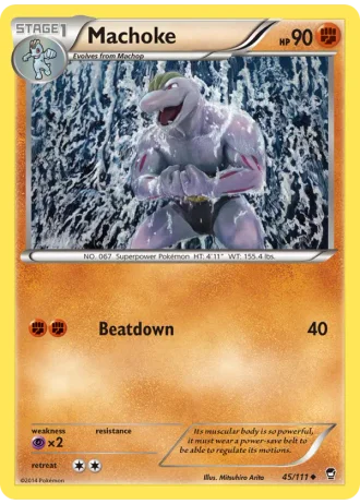 Machoke #45/111 — Furious Fists