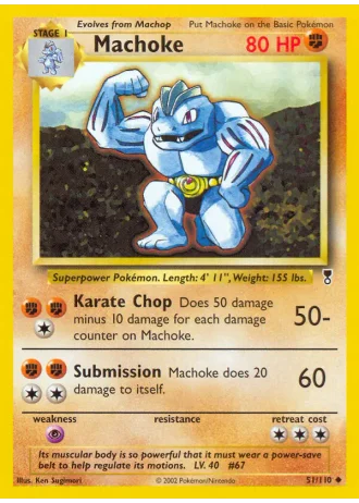 Machoke #51/110 — Legendary Collection