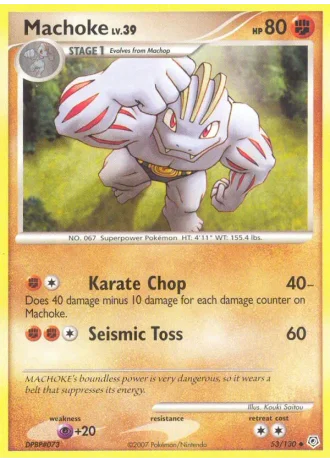 Machoke #53/130 — Diamond & Pearl