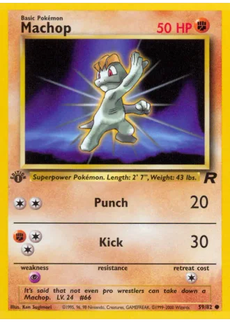Machollo (1. Edition) #59/82 — Team Rocket (1. Edition)