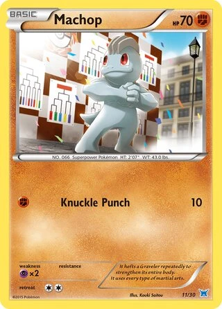 Machop #11 — XY trainer Kit (Latios)