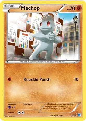 Machop #28/30 — XY trainer Kit (Latios)