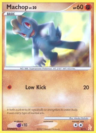 Machop #5 — DP trainer Kit (Lucario)