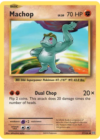 Machop #57/108 — Evolutions