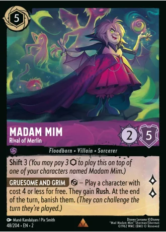 Madam Mim - Rival of Merlin #48/204 — Rise of the Floodborn
