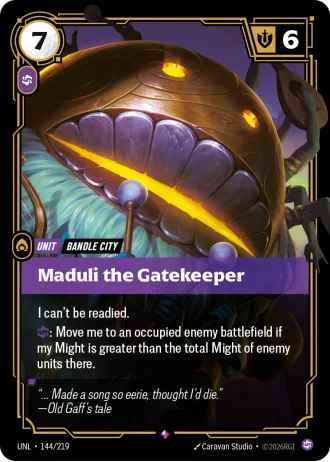 Maduli the Gatekeeper #144/219 — Unleashed