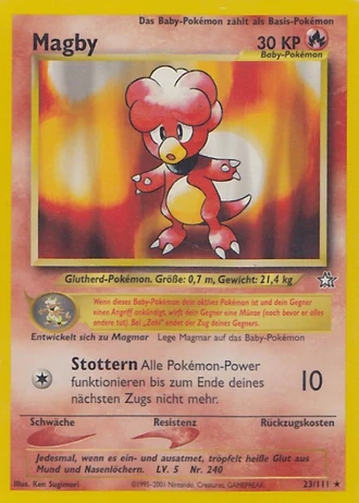 Magby (1. Edition) #23/111 — Neo Genesis (1. Edition)