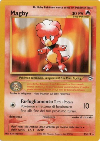 Magby (1ª Edizione) #23/111 — Neo Genesis (1ª Edizione)
