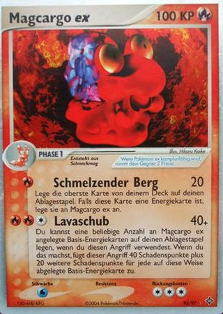 Magcargo ex #95 — EX Drache