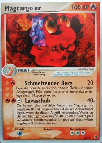Magcargo ex #95/97 — EX Drache