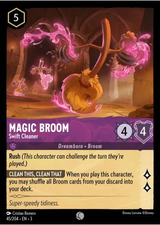 Magic Broom - Swift Cleaner #45/204 — Into the Inklands