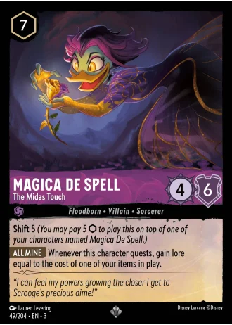 Magica De Spell - The Midas Touch #49/204 — Into the Inklands