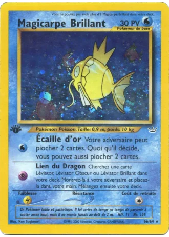 Magicarpe Brillant (première édition) #66/64 — Neo Revelation (1ère Édition)