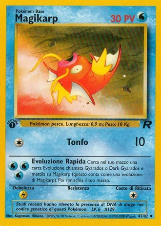 Magikarp (1ª Edizione) #47/82 — Team Rocket (1ª Edizione)