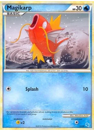 Magikarp #12/30 — HS trainer Kit (Gyarados)