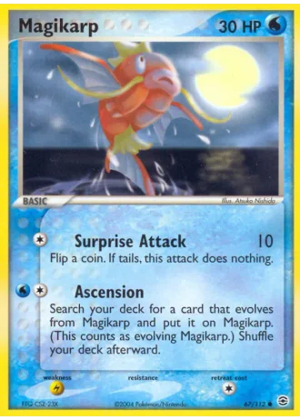 Magikarp #67/112 — EX RossoFuoco e VerdeFoglia