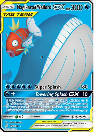 Magikarp & Wailord GX #160/181 — Team Up
