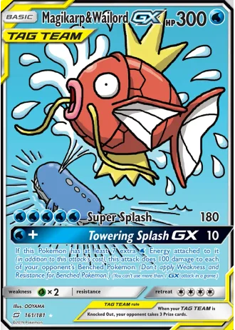 Magikarp & Wailord GX #161 — Team Up