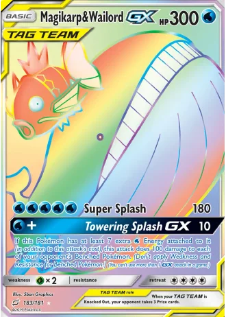 Magikarp & Wailord GX #183/181 — Team Up