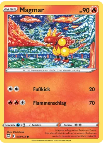 Magmar #019/172 — Strahlende Sterne