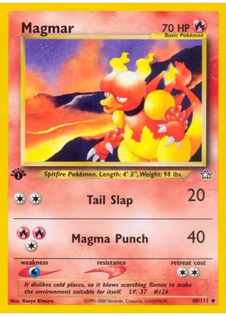 Magmar (1st Edition) #40/111 — Neo Genesis (1st Edition)