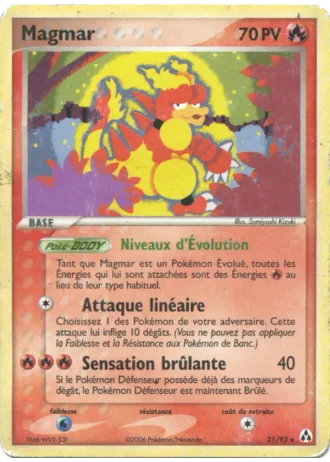 Magmar #21/92 — EX Créateurs de légendes