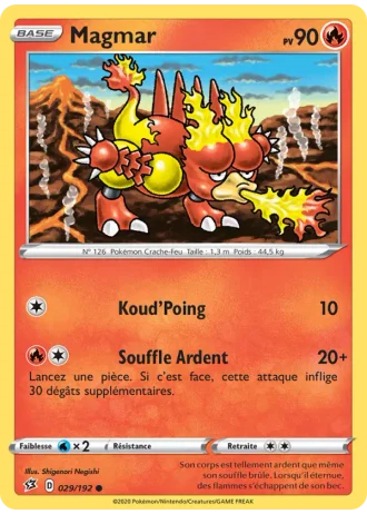 Magmar #29/192 — Clash des Rebelles