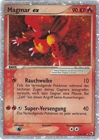 Magmar ex #100 — EX Rubin & Saphir
