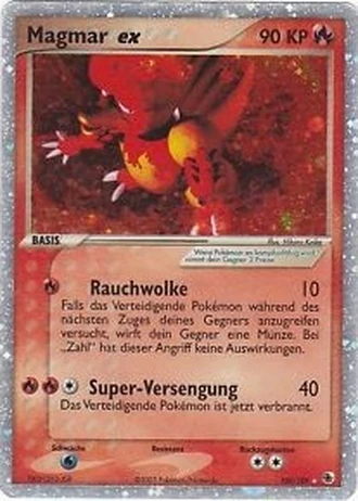 Magmar ex #100 — EX Rubin & Saphir