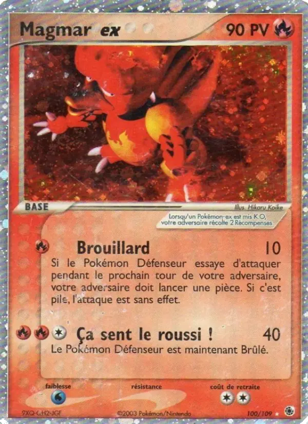 Magmar ex #100 — EX Rubis & Saphir