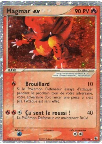 Magmar ex #100/109 — EX Rubis & Saphir