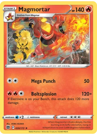 Magmortar #020/172 — Brilliant Stars