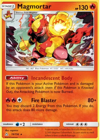 Magmortar #19/156 — Ultra Prism
