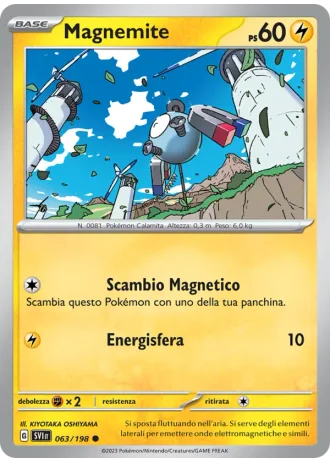 Magnemite #063 — Scarlatto e Violetto