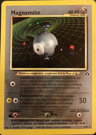 Magnemite (1ª Edizione) #7/75 — Neo Discovery (1ª Edizione)