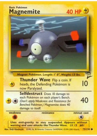 Magnemite #79/130 — Base Set 2