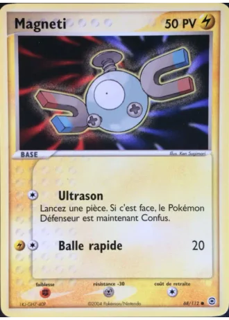 Magneti #68/112 — EX Rouge Feu & Vert Feuille