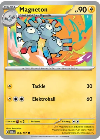 Magneton #064/197 — Obsidianflammen