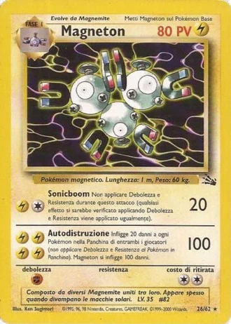 Magneton (1ª Edizione) #26/62 — Fossil (1ª Edizione)