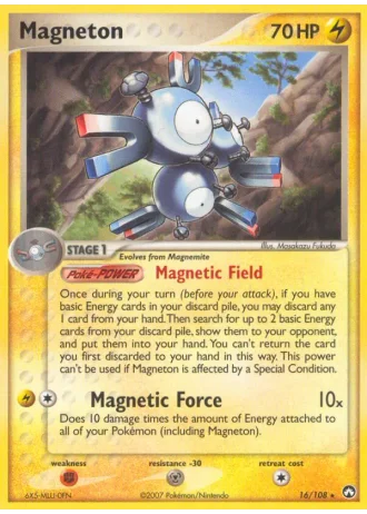 Magneton #16/108 — EX Power Keepers