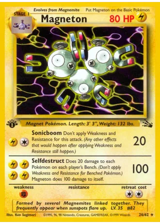 Magneton (1st Edition) #26/62 — Fossil (1st Edition)