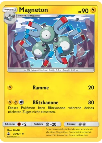 Magneton #35/131 — Grauen Der Lichtfinsternis